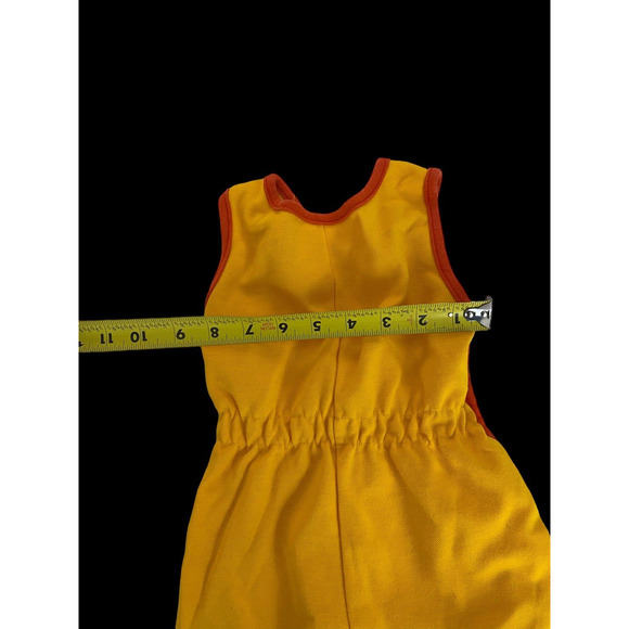 Vintage 1970s Romper One Piece Baby Girl 12-18M Romper Retro Sleeveless USA Made - Picture 8 of 10